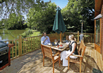 Upton Lakes Lodges in Cullompton, Devon, South West England